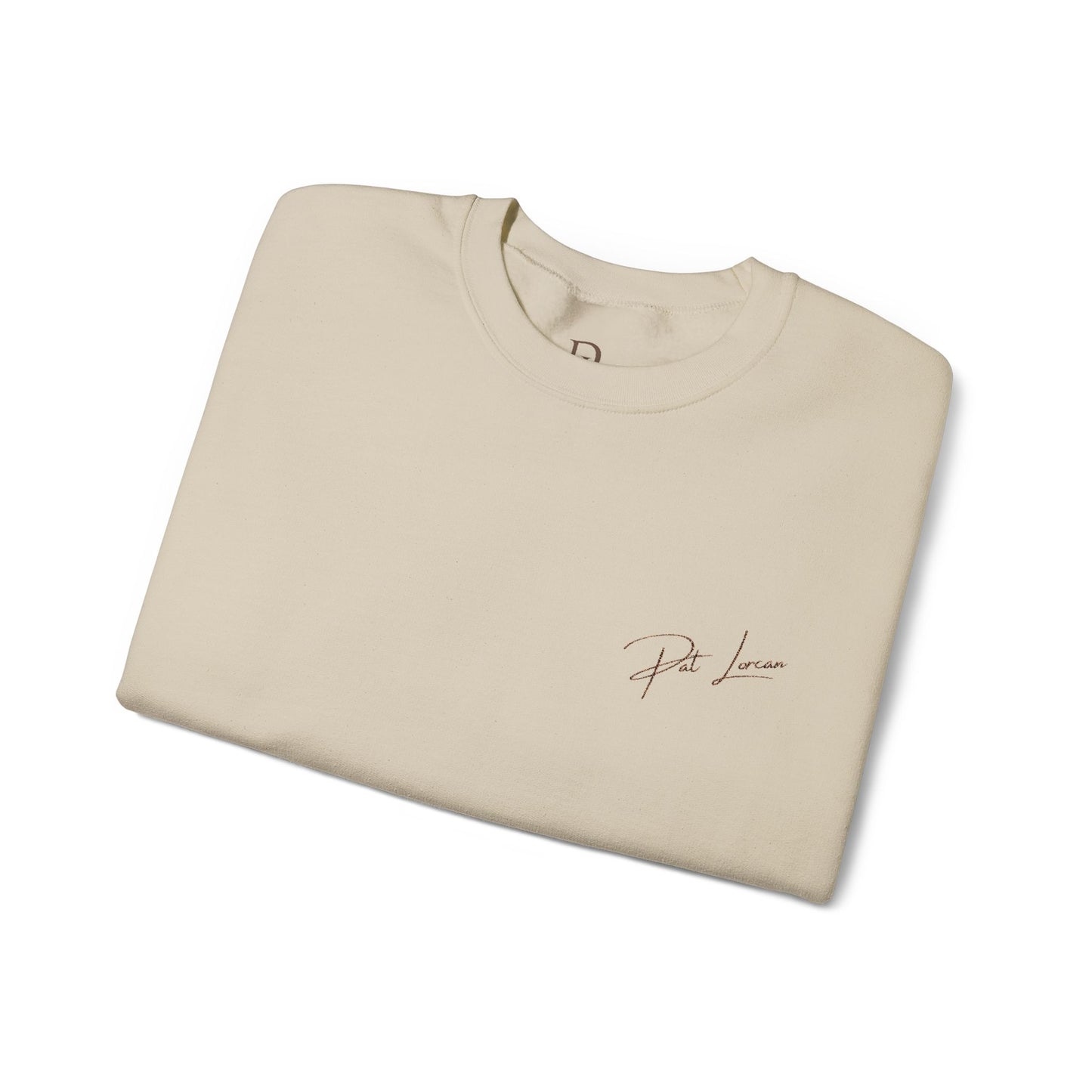 Pat Lorcan's Embroidered Luxury Crewneck Sweatshirt